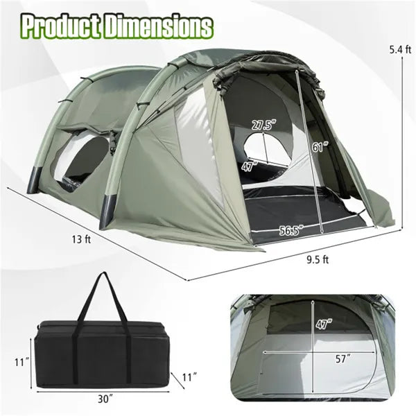 5–7 Person Inflatable Air Camping Tent with Easy Setup, Family Cabin Style