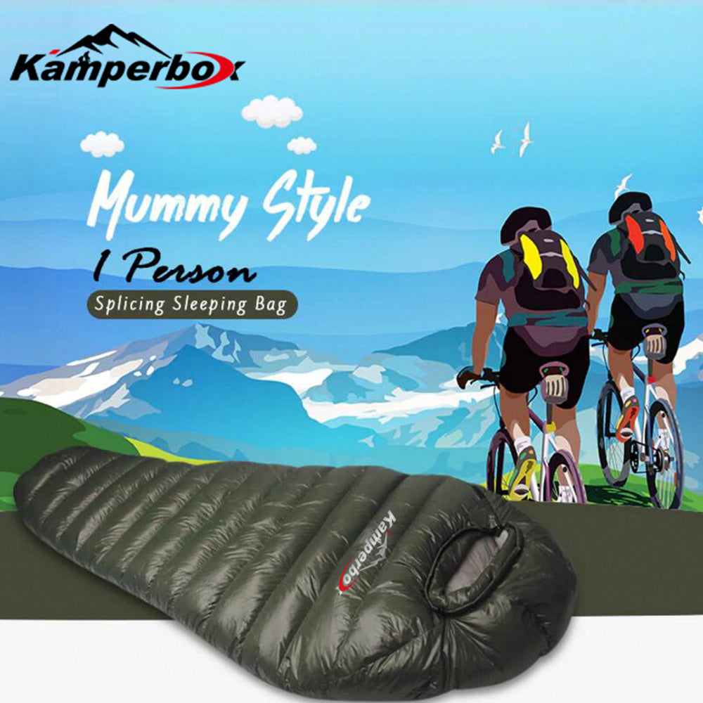 Kamperbox Down Sleeping Bag for Cold Weather Winter Camping