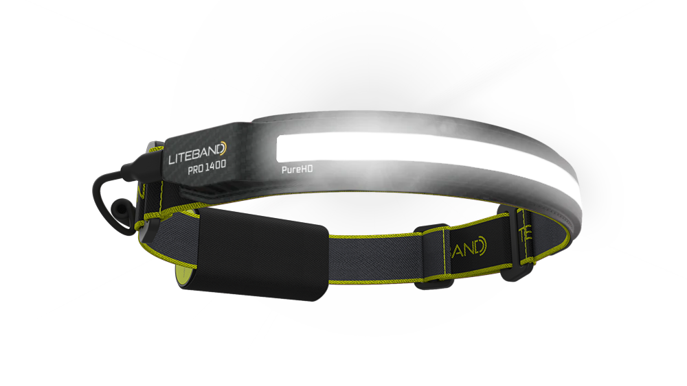 Liteband PRO 1400 Lumen Wide Beam Headlamp for Camping & Emergency