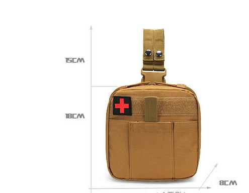 Leg Mounted First Aid Storage Bag Organizer with Adjustable Straps for Outdoor and Travel Use