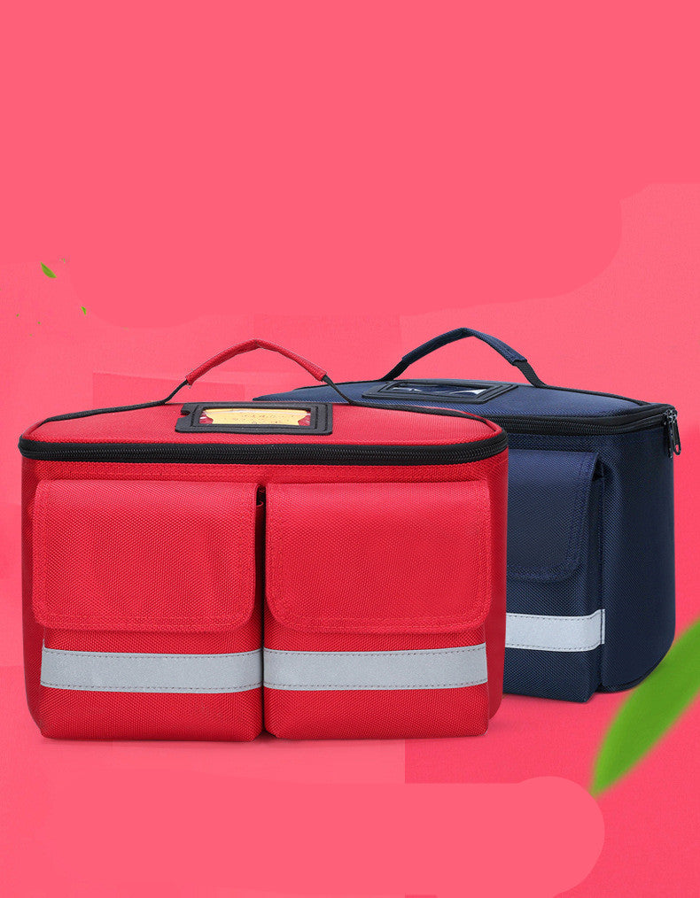 Portable Car First Aid Kit with Compact Case for Vehicle, Travel and Emergency Use