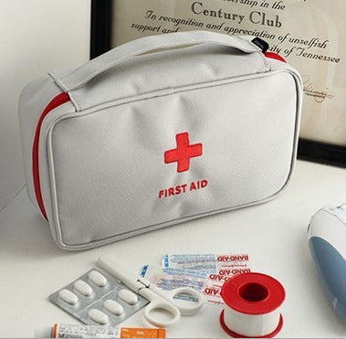 Large First Aid Storage Bag Waterproof 600D Oxford with Compartments for Travel, Home and Outdoor Use