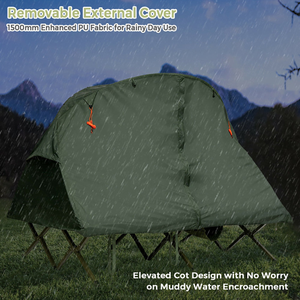 2 Person Camping Tent with Rainfly for Outdoor Use