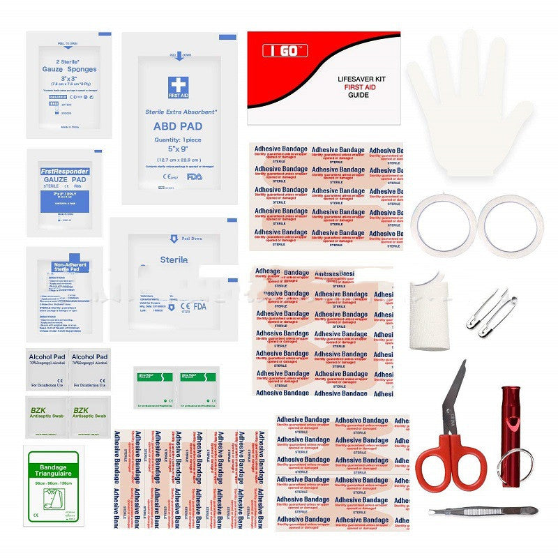 Waterproof Portable First Aid Kit for Camping, Travel and Emergency Use