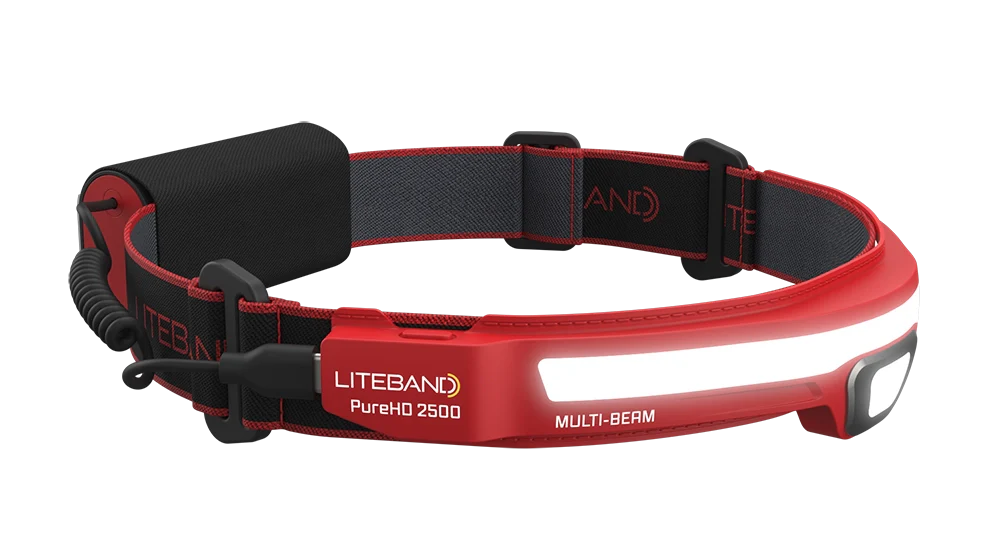 Liteband PRO 2500 Lumen Multi-Beam Headlamp for Camping & Emergency