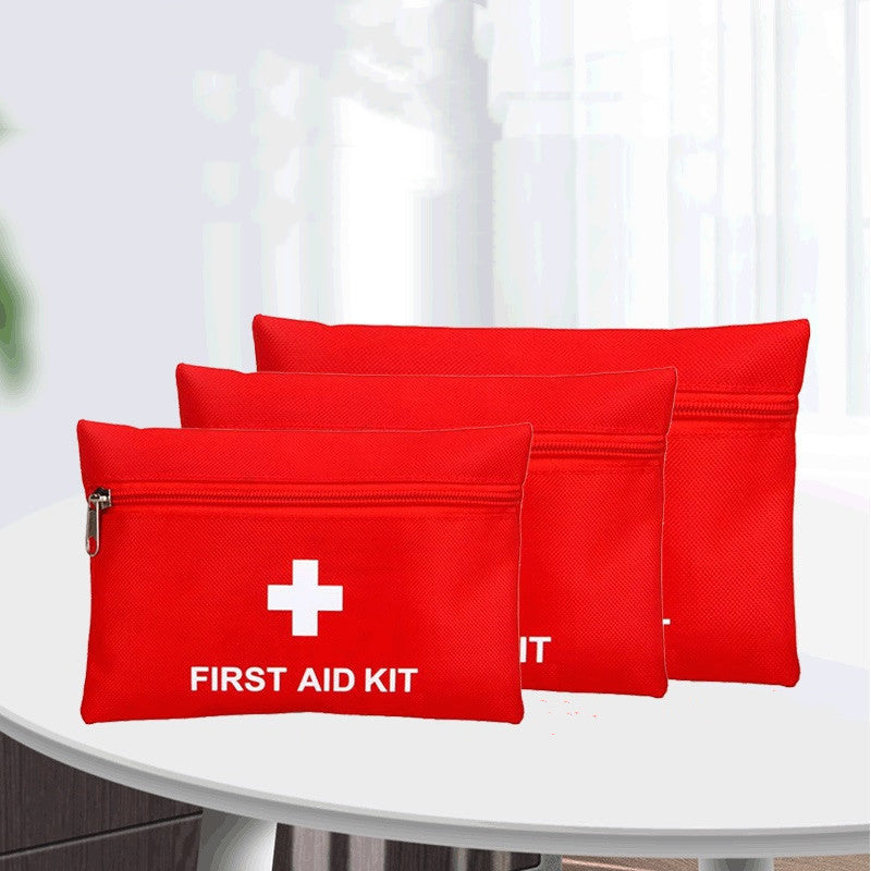 Portable Home First Aid Kit with Compact Case for Travel and Emergency Use