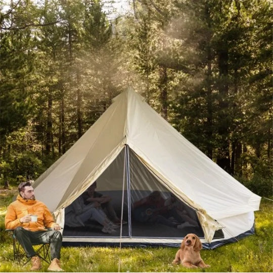 10 Person Camping Tent with Waterproof 210D Polyester, Large Outdoor Family Shelter