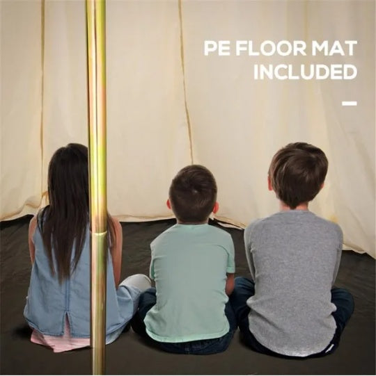 10 Person Camping Tent with Waterproof 210D Polyester, Large Outdoor Family Shelter