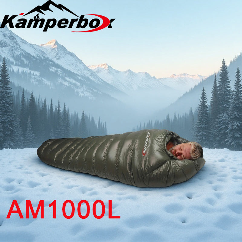 Kamperbox Down Sleeping Bag for Cold Weather Winter Camping