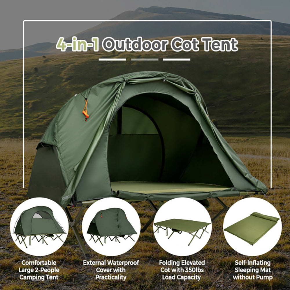2 Person Camping Tent with Rainfly for Outdoor Use