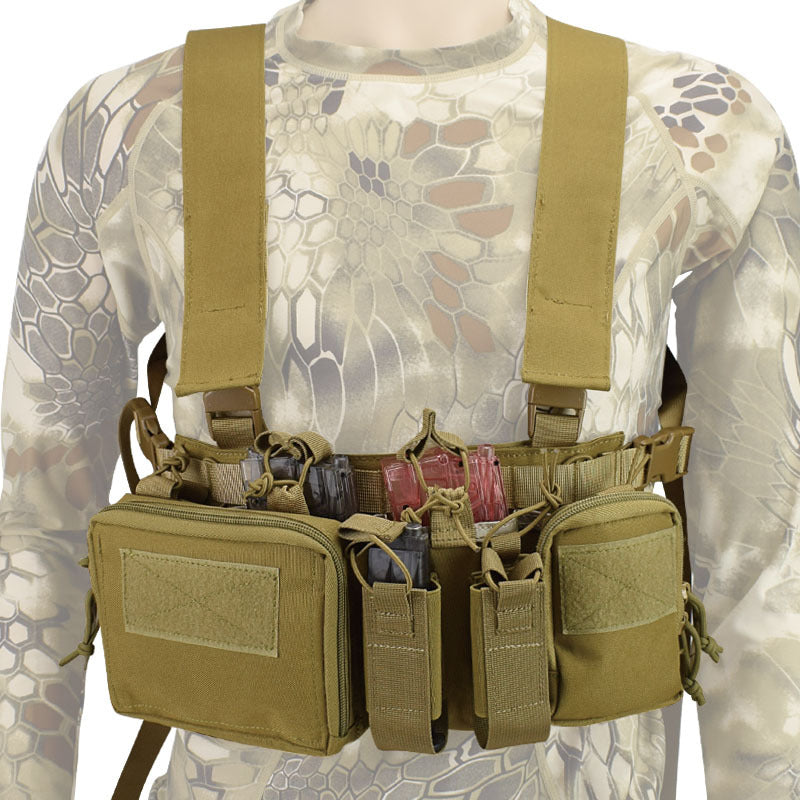 Outdoor Utility Vest with Multiple Pockets Breathable 1000D Oxford for Travel and Outdoor Use