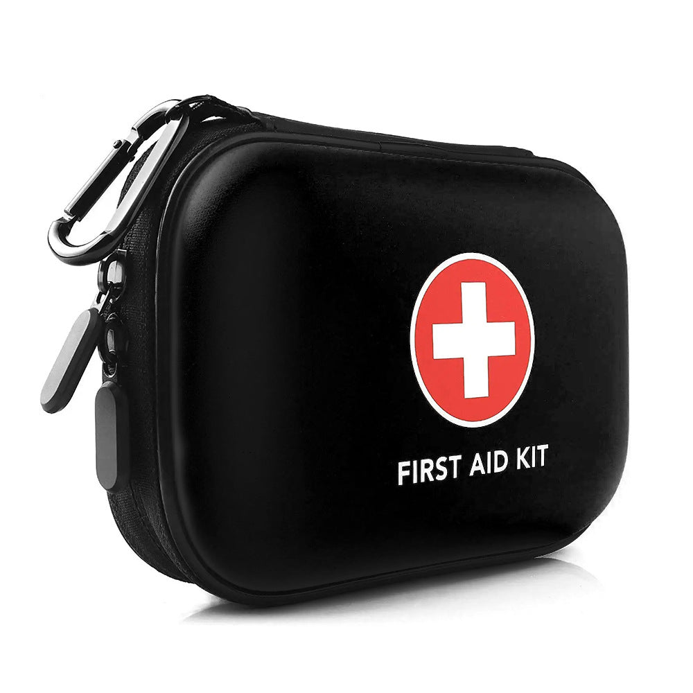 90 Piece Travel First Aid Kit with Portable Case for Camping and Hiking