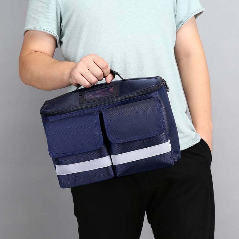 Portable Car First Aid Kit with Compact Case for Vehicle, Travel and Emergency Use
