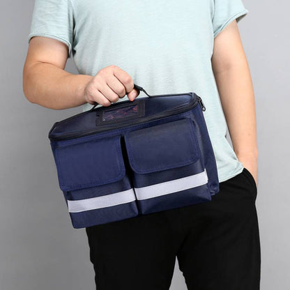 Portable Car First Aid Kit with Compact Case for Vehicle, Travel and Emergency Use