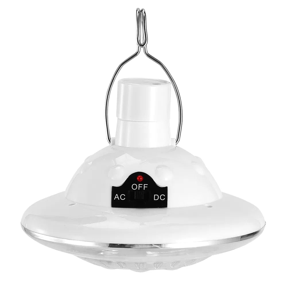 Solar Powered LED Camping Lantern with Hanging Hook for Emergency and Outdoor Use