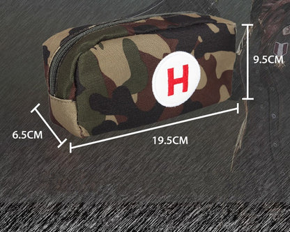 Camouflage First Aid Storage Bag Waterproof Oxford Compact Organizer for Travel and Outdoor Use