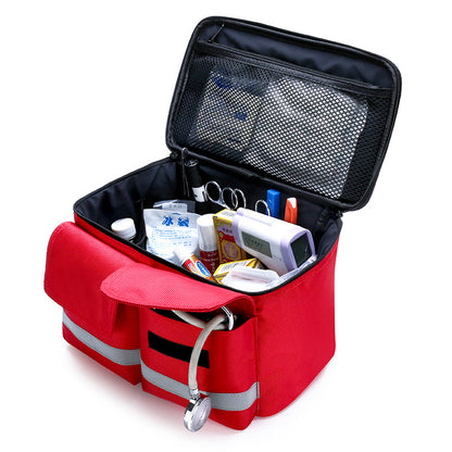 Portable Car First Aid Kit with Compact Case for Vehicle, Travel and Emergency Use