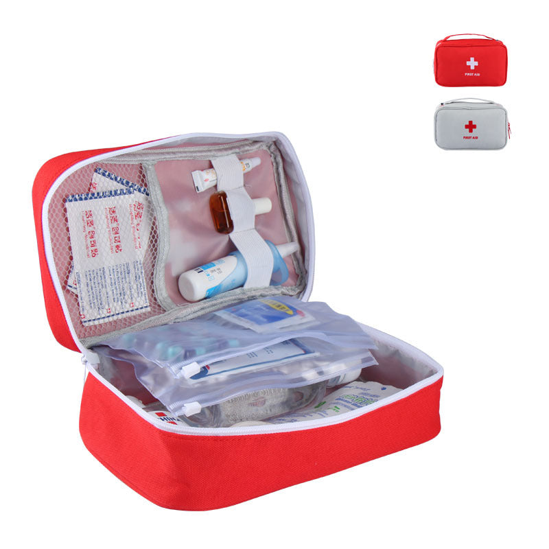 Large First Aid Storage Bag Waterproof 600D Oxford with Compartments for Travel, Home and Outdoor Use