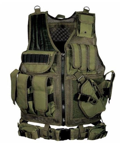 Camouflage Outdoor Utility Vest for Fishing, Camping and Hiking