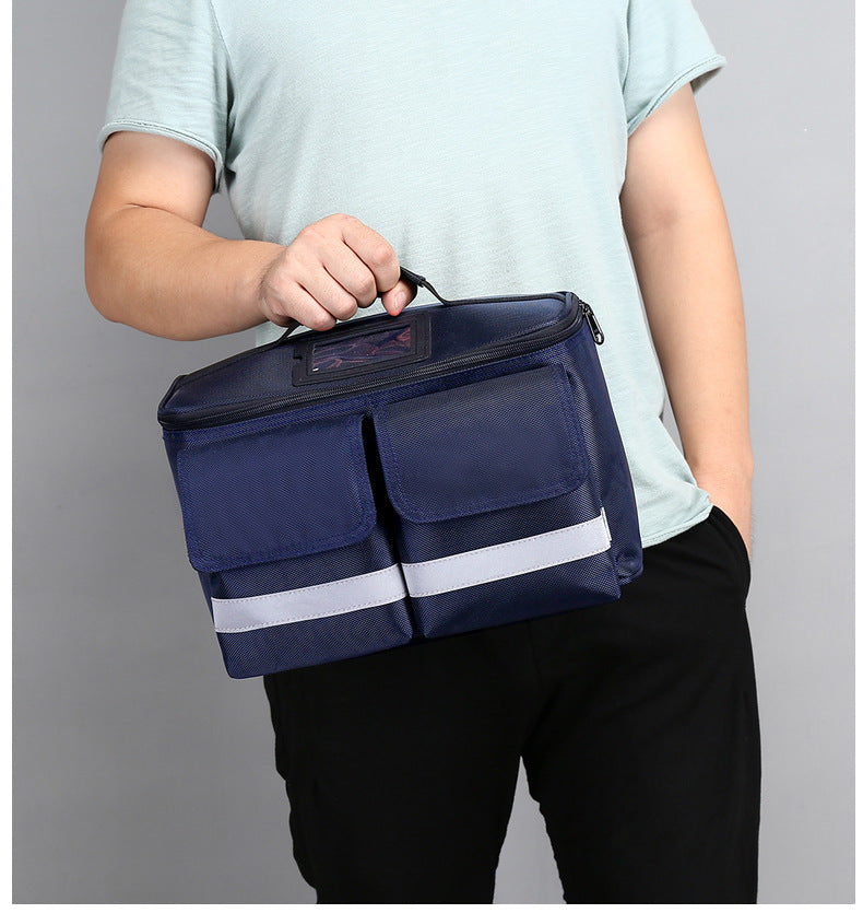 Portable Car First Aid Kit with Compact Case for Vehicle, Travel and Emergency Use