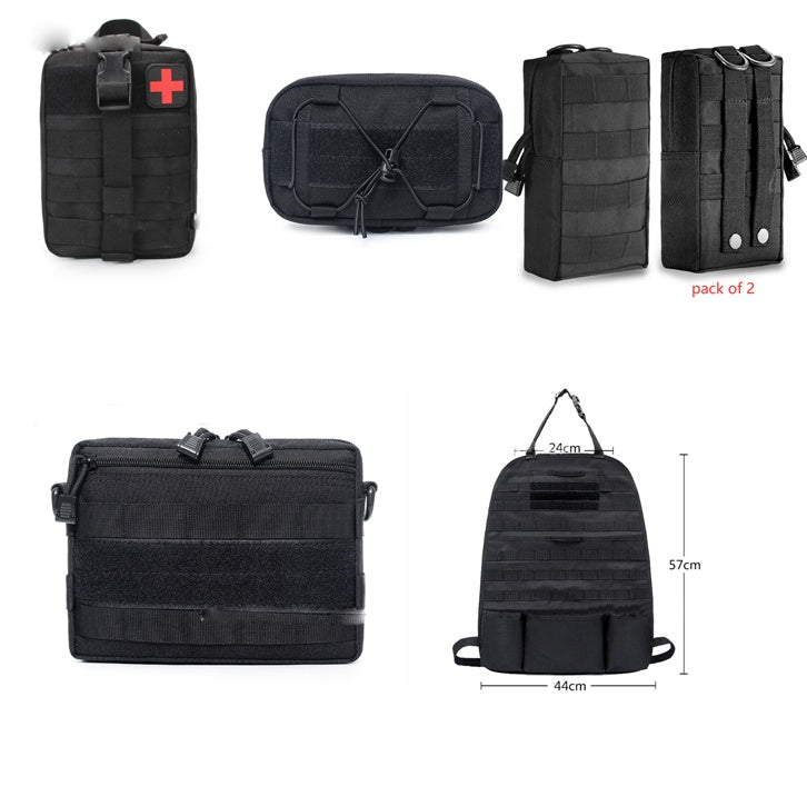 6 Pack First Aid Storage Bag Set Waterproof Oxford Organizer for Travel, Vehicle and Outdoor Use
