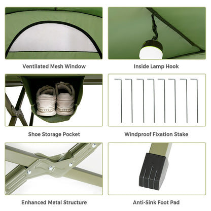 2 Person Camping Tent with Rainfly for Outdoor Use