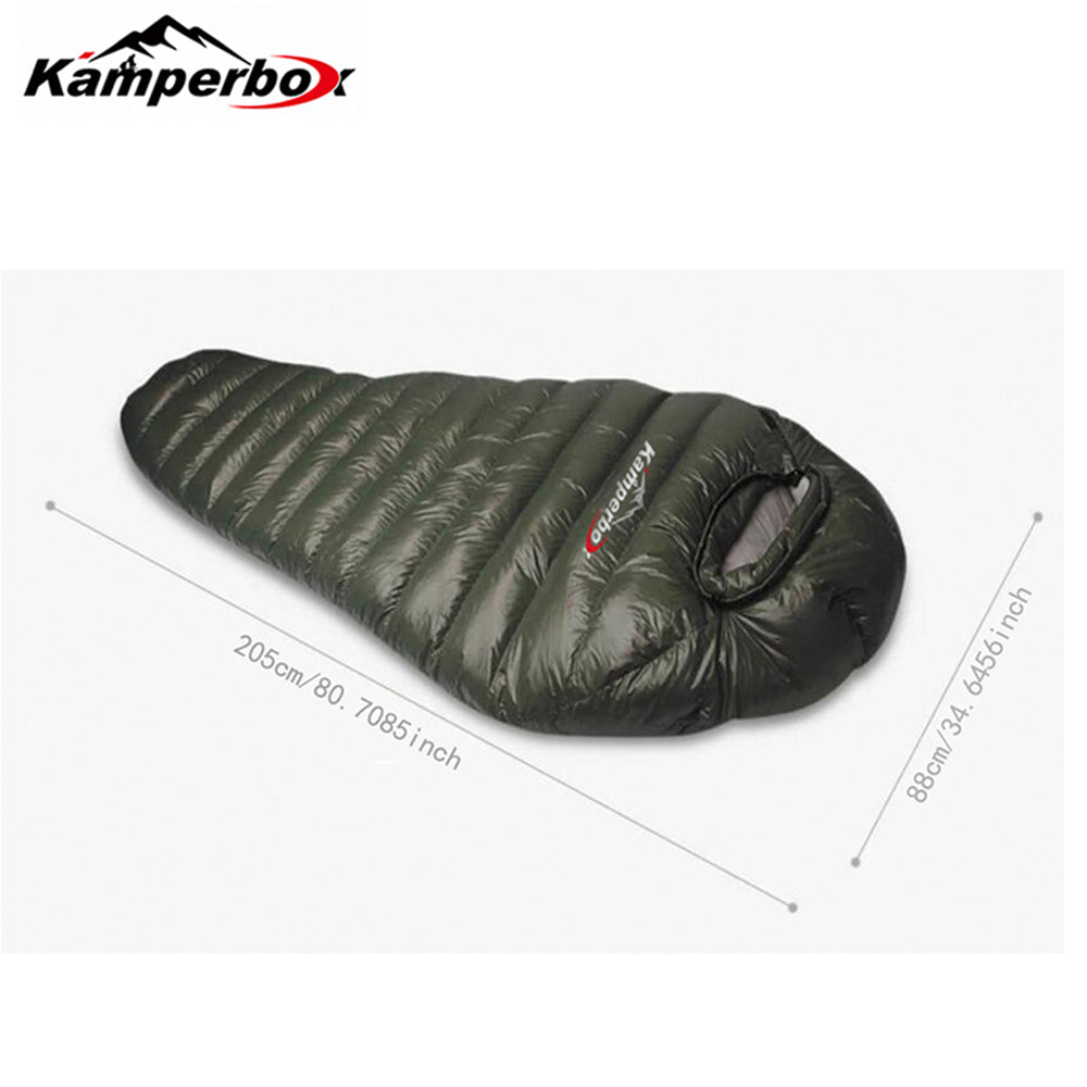 Kamperbox Down Sleeping Bag for Cold Weather Winter Camping