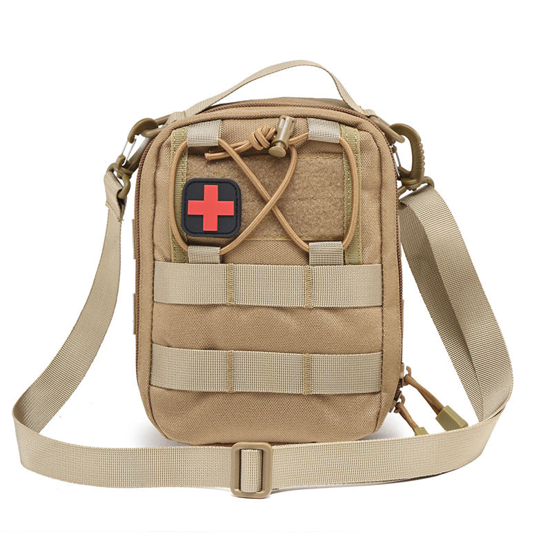 Portable First Aid Storage Bag Organizer with Compartments for Outdoor, Travel and Vehicle Use