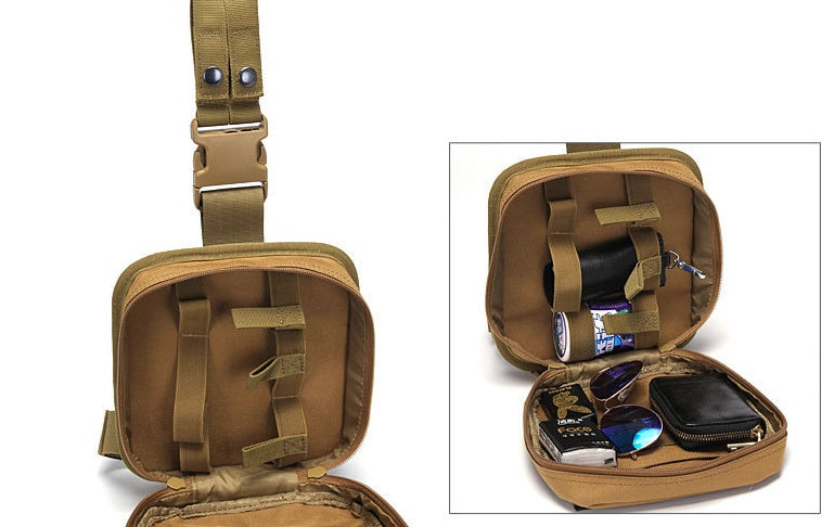 Leg Mounted First Aid Storage Bag Organizer with Adjustable Straps for Outdoor and Travel Use