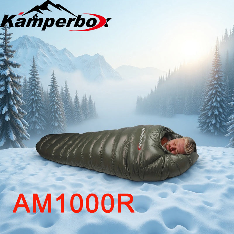 Kamperbox Down Sleeping Bag for Cold Weather Winter Camping