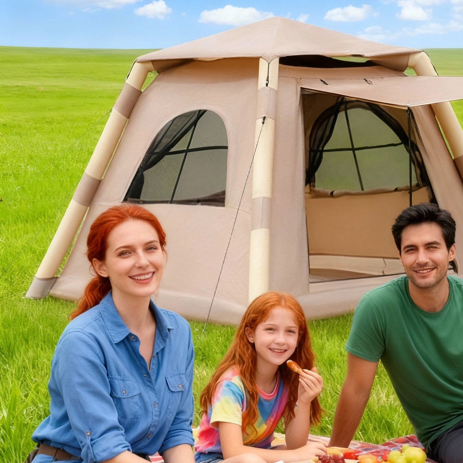 2–4 Person Inflatable Air Camping Tent with Easy Setup