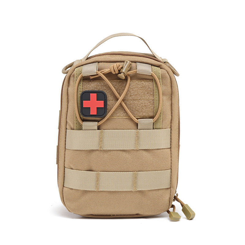 Portable First Aid Storage Bag Organizer with Compartments for Outdoor, Travel and Vehicle Use
