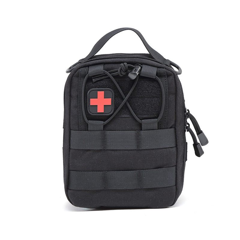 Portable First Aid Storage Bag Organizer with Compartments for Outdoor, Travel and Vehicle Use