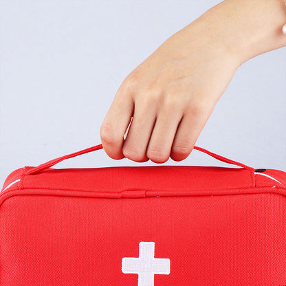 Large First Aid Storage Bag Waterproof 600D Oxford with Compartments for Travel, Home and Outdoor Use