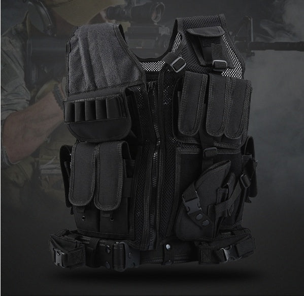 Camouflage Outdoor Utility Vest for Fishing, Camping and Hiking