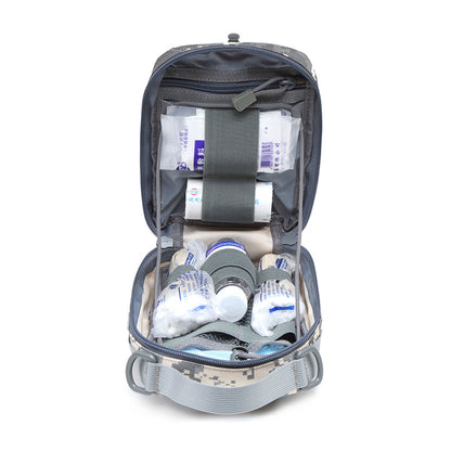 Portable First Aid Storage Bag Organizer with Compartments for Outdoor, Travel and Vehicle Use