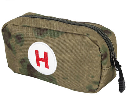 Camouflage First Aid Storage Bag Waterproof Oxford Compact Organizer for Travel and Outdoor Use
