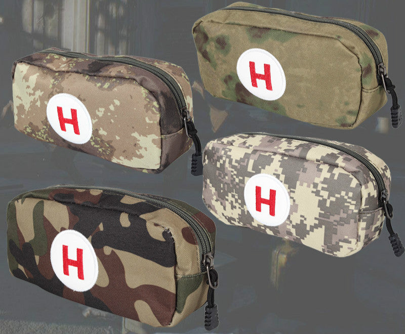 Camouflage First Aid Storage Bag Waterproof Oxford Compact Organizer for Travel and Outdoor Use