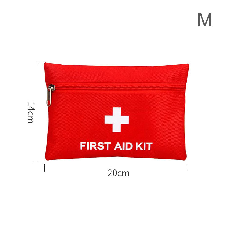 Portable Home First Aid Kit with Compact Case for Travel and Emergency Use