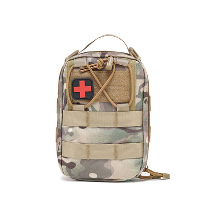 Portable First Aid Storage Bag Organizer with Compartments for Outdoor, Travel and Vehicle Use
