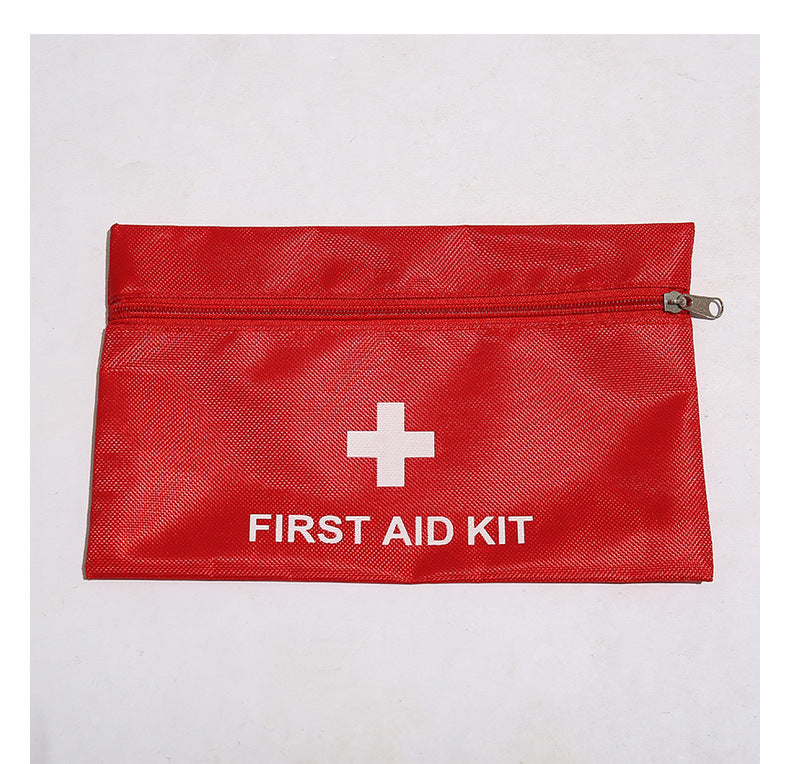 Portable Home First Aid Kit with Compact Case for Travel and Emergency Use