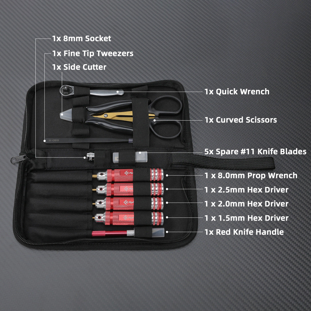 9 Piece Portable First Aid Kit with Compact Case