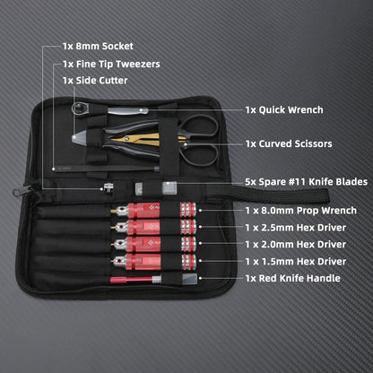 9 Piece Portable First Aid Kit with Compact Case