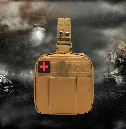 Leg Mounted First Aid Storage Bag Organizer with Adjustable Straps for Outdoor and Travel Use