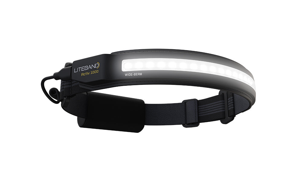 Liteband ACTIV 1000 Lumen Wide Beam Headlamp for Hiking &amp; Survival
