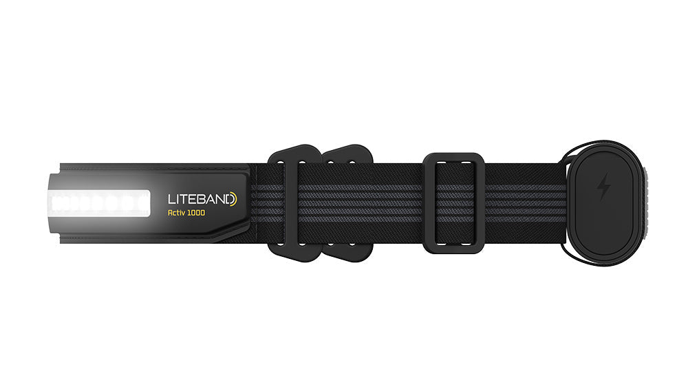 Liteband ACTIV 1000 Lumen Wide Beam Headlamp for Hiking &amp; Survival
