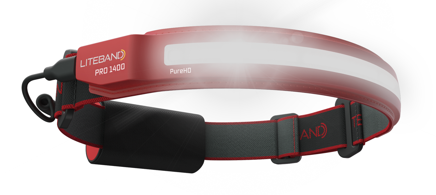 Liteband PRO 1400 Lumen Wide Beam Headlamp for Camping &amp; Emergency