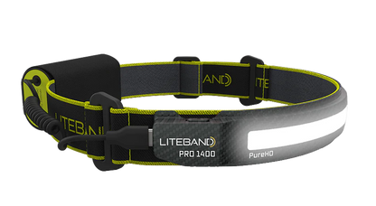 Liteband PRO 1400 Lumen Wide Beam Headlamp for Camping &amp; Emergency