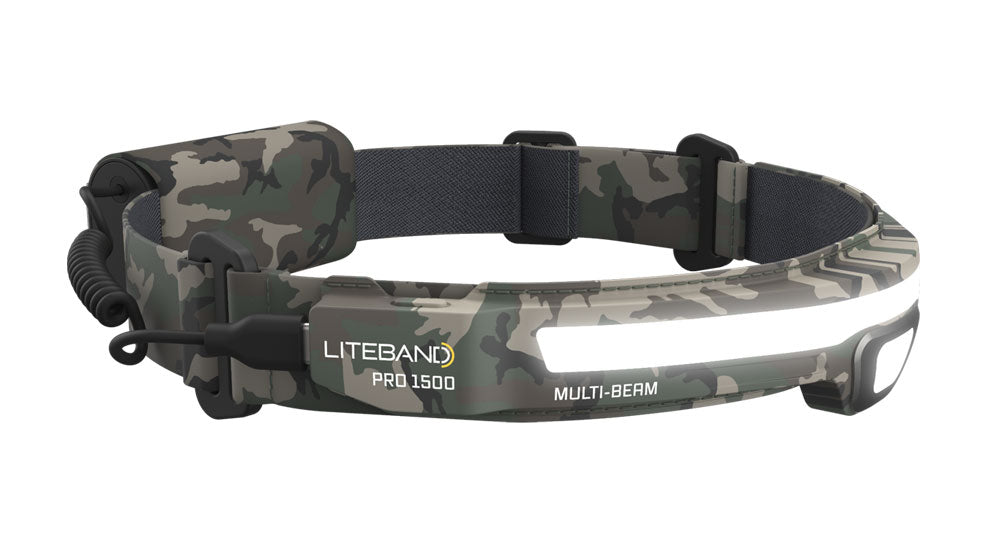 Liteband PRO 1500 Lumen Multi-Beam Headlamp for Hiking &amp; Survival