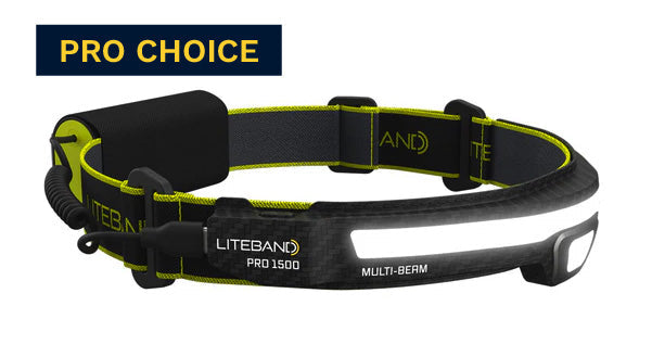 Liteband PRO 1500 Lumen Multi-Beam Headlamp for Hiking &amp; Survival